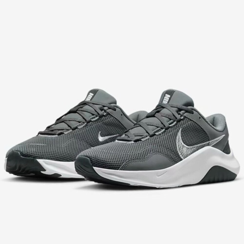 Nike Legend Essential 3 NN Training Shoes Smoke Size 10 Grey/White/ DM1120-002